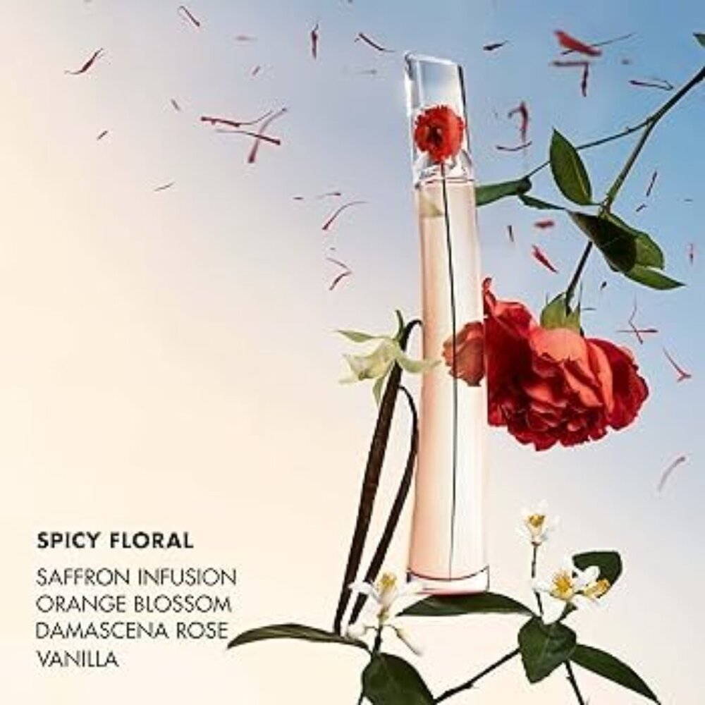 Kenzo FlowerByKenzo L’Absolue EDP Spicy Floral Saffron-Travel 10ml,0.3oz-BOX-NEW - Picture 3 of 10